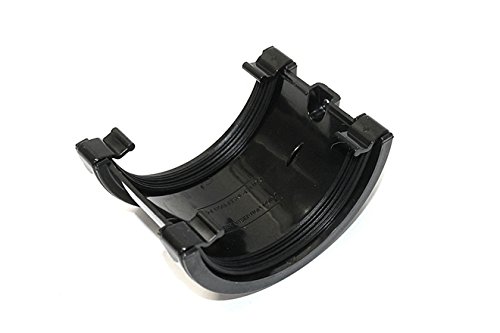 Marshall Tufflex Half Round Gutter 112mm Union Joint RWU1 (Black)