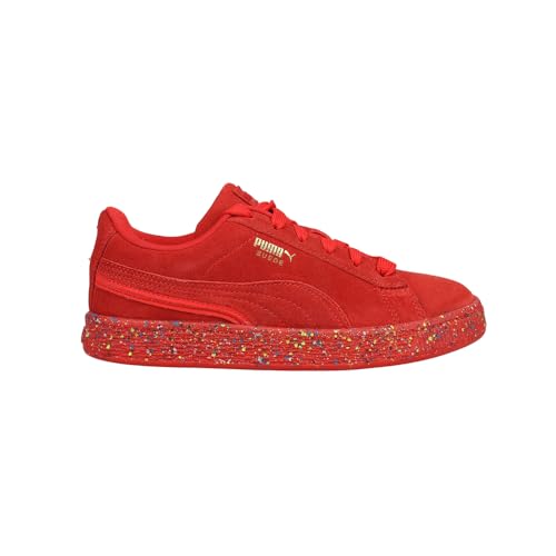 PUMA Kids Boys Suede Mono Triplex Lace Up Sneakers Shoes Casual - Red