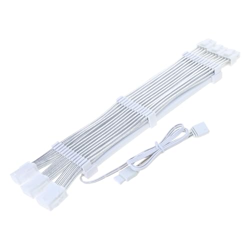 Cable de extensión ARGB de 24 pines y conectores de 8 pines con adaptador PCIe de 5V 3 pines