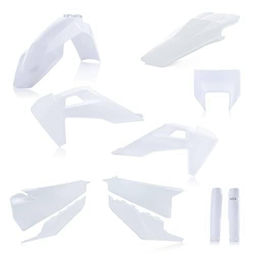 Kit cache carenage blanc 2 Acerbis résistant pour Husqvarna FE 501 rayée - 2