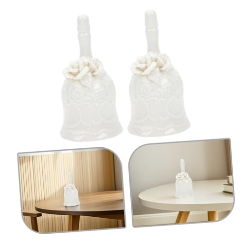 Cloche de mariage en porcelaine blanche pour table de fête et décoration de réception - 4