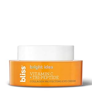 Bliss-Bright-Idea-Vitamin-C-Tri-Peptide-Collagen-Protecting-Brightening-Eye-Cream-Clean-Vegan-05-oz Bliss Bright Idea Vitamin C + Tri-Peptide Eye Cream - Collagen Protecting - Brightens Skin - Diminishes Dark Spots & Visibly Firms Eyes - Clean - Vegan & Cruelty-Free