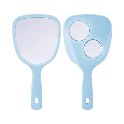 Image of Fan 2X 3X Magnification Mirror Handheld Makeup Mirror