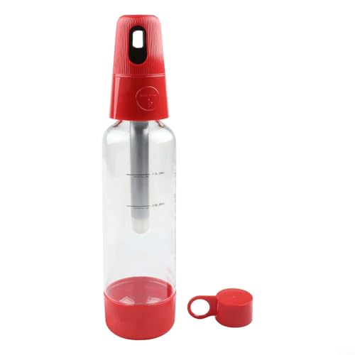 Máquina portátil para hacer agua con gas para el hogar, carbonatador de bebidas gaseosas para hacer refrescos, dispensador de burbujas, aparato de carbonatación de bebidas con doble tapa, 1000 ml Máquina portátil para hacer agua con gas para el hogar, carbonatador de bebidas gaseosas para hacer refrescos, dispensador de burbujas, aparato de carbonatación de bebidas con doble tapa, 1000 ml
