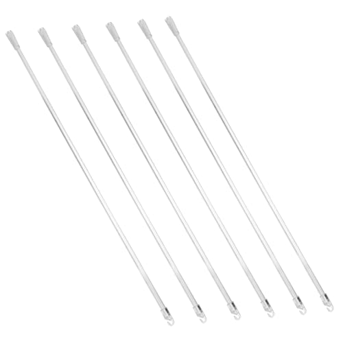 Alipis 6pcs Blind Wand for Vertical Blinds Sheer Rods Curtain Rod Accessories Hooks Replacement for Window Opener Pole