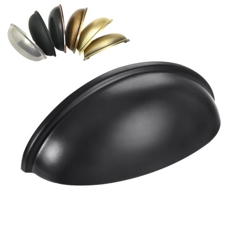 HOMOTEK 15 Pack Drawer Bin Cup Pulls Review: A Comprehensive Look at These Matte Black Cabinet Handles