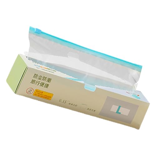 Paquete 20 Bolsas Almacenamiento Transparente Con Fondo Ancho Y Accesorio Sello A Prueba Fugas Para Almacenamiento Alimentos Eficiente