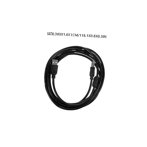 DIYEAH USB Printer Cable for Copier and Fax Machine Connection for Office and Home Use High-Speed Transmission Black - Thumbnail 6