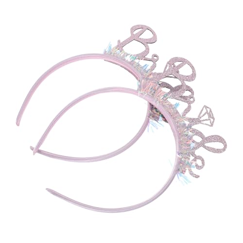 Bandeau Cheveux Mariée Blanc 2 Pièces Accessoires Mariage EVJF