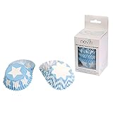 Neviti Little Star Blue Cases-100 Pack Boîtes pour cupcakes, 775530, bleu, 10.5 x 7 x 2.7