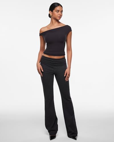 INLYRIC Women's Inbarely Soft Off The Shoulder Tops Versatile Going Out Trendy Shirts Y2K Spring Summer Outfits4