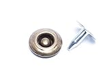 GoldStar Tool Jeans Rivets – Smooth Finished, Modern Designer Rivets for Apparels, Mixed Media Craft Projects, Shiny Surface (Antique Brass, 100)