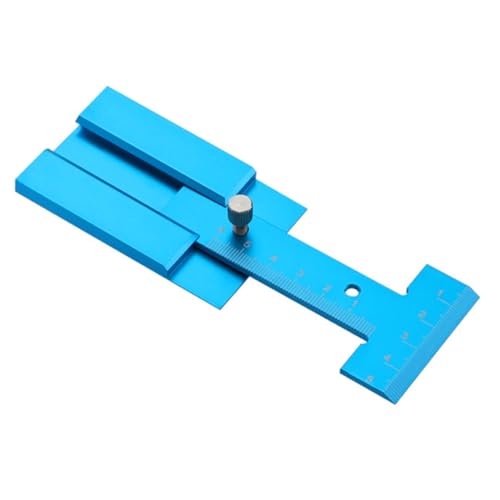 NULYLU Woodworking Tool Metal Bench Height Gauge Precision Ruler Metric Gauge Lightweight for Carpentry