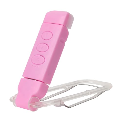Bsdgeclogy Clip On Book Light, USB Rechargeable Reading Light with 3 Color Modes, 5 Brightness Levels, Flexible Clamp Arm for Bed and Travel (Pink, Basic)
