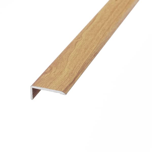 eXtreme Self Adhesive Stair Nosing Strip | 4ft Corner Guard Edge Protector for Laminate, Tile, Metal, and Wood Stairs | Sturdy, Attractive, and Non-Slip Staircase Threshold Strip - Enhanced Oak