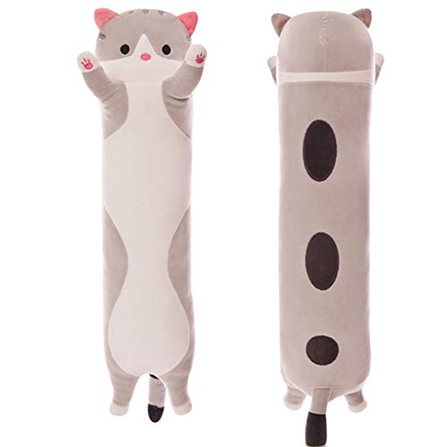 Thedttoy Peluche Gatto Reversibile – Giocattolo Morbidissimo 2 In 1 (Felice/Triste), Per Bambini E Regali