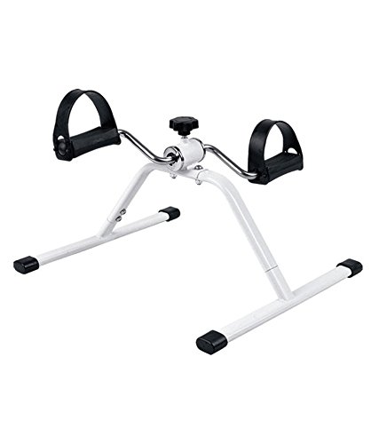IBS D-GB Pedal Exercise Mini Bike/Cycle Aid with Adjustable Resistance Ab Care King Toner (White)