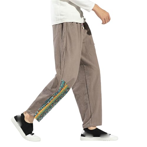 Pantalon chinois style patchwork unique pour un look original