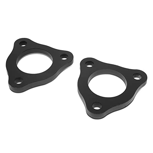 Pair of 0.5 Inches Raise Front Upper Mount Suspension Leveling Lift Spacers Kit Dodge Ram 1500 4WD 2006-2019, Dodge Ram 1500 5th Gen 2/4WD 2019-2022, Black Powdercoated
