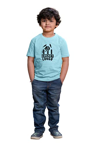 Image of Kids Cricket Lover Half Sleeve Printed Tshirt