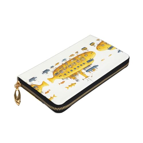 Portefeuille en cuir sous-marin femme : dites adieu aux sacs encombrés avec ce porte-monnaie fin - 5