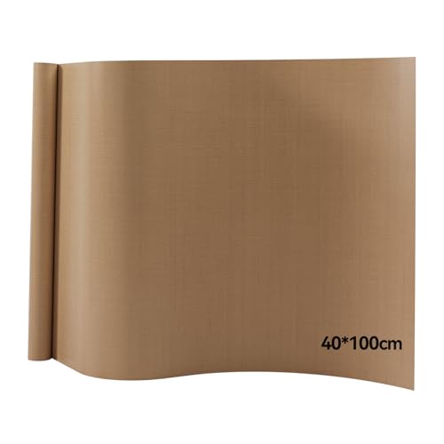 Creatorally Teflón PTFE, Papel de Sublimación para Prensa Térmica 40x100 cm, Lámina de Transferencia Reutilizable Antiadherente para Planchar, Impresión de Camisetas, Tapete Térmico