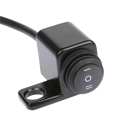 Interrupteur clignotant moto phare 10mm en alliage d'aluminium avec bouton démarrage