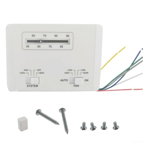 Controlador de termostato blanco para RV, con sistema de cableado codificado por colores, para aire acondicionado Coleman RV, para serie Mach 7330G3351