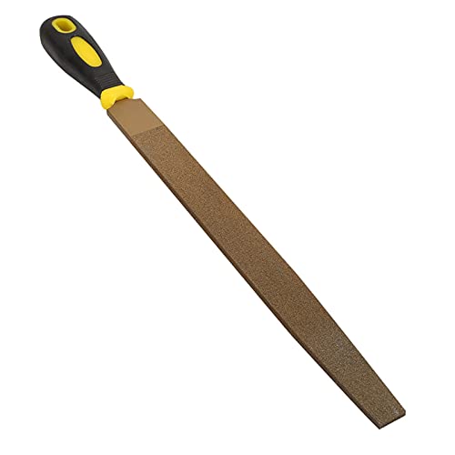 Diamant-Raspel Flach, Feile Diamant-Sand-gelötete Flachfeile Löt-Diamant-Feilen-Raspel Flach Zum Schärfen von Hartmetall, Schleifen, Schnitzen, Handwerkzeug (12 Zoll)