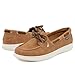 Nautica Women's Casual Boat Shoes, Moc-Toe Loafers with Cushioned Insole, Deck Fashion Sneaker for Ladies-Datepalm-Tan-Size 7.5