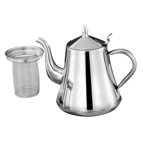 PRETYZOOM Metal Pot Multi-use Kettle Large Kettle Teapot 1500ml Stainless Coffee Pot