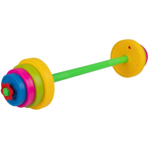 Image of Hey! Play! Kids Exercise Equipment Collection: Strength Training, Cardio, Endurance, and Active Play Essentials - Kids Barbell Set