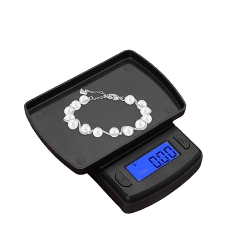 VIFERR Mini báscula digital portátil de cocina de bolsillo de alta precisión báscula electrónica con bahía para joyas de alimentos