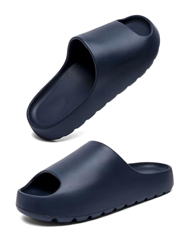 Image of Cloud Slides for Women Men, Unisex Recovery House Slides Indoor Outdoor, Waterproof Shower Shoes for Bathroom, Womens Mens Walking Sandals Comfortable