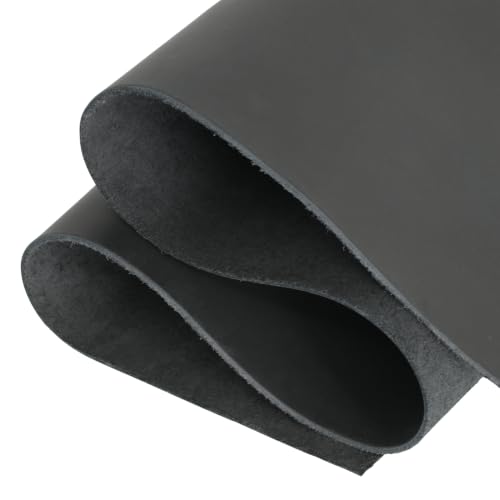 Toprank Leather Sheets for Crafts - Black 12"x24", Full Grain Tooling