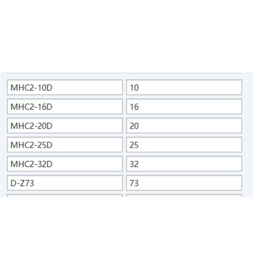 Pinza neumática angular MHC2-32D de doble acción con interruptor magnético D-Z73 5