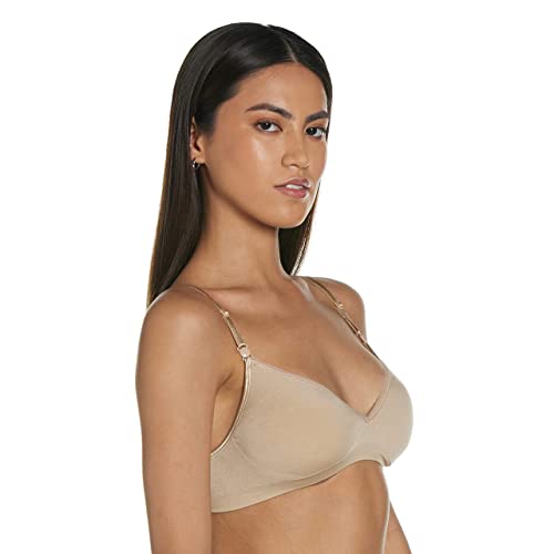 Hanes Women's Wireless T-shirt Bra, Moisture-wicking Convertible Smoothing Bra, Full-coverage - Image 3