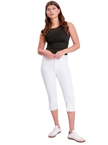 YMI Jeans Women's Luxe High Rise Capri with Side Slit, C1137604