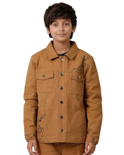 Image of Under Fourteen Only Boys Winter Jacket, Full Sleeve,Sleeveless Quilted Puffer Jacket with Front Closure, Casual Warm Jacket for Kids, Lightweight Winterwear for School, Outdoor Play and Travel