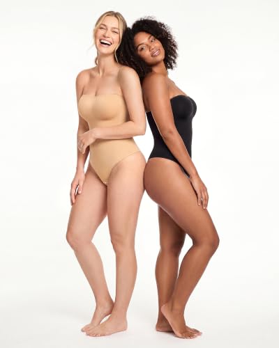 Image of strapless bodysuit shapewear for women Faja thong
