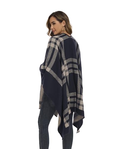 Elegante capa de punto premium chales para mujer con caída fluida 3