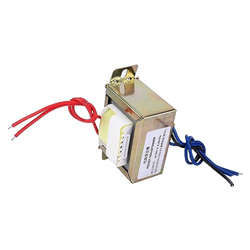 Dioche - Transformateur 18 V, Transformateur de Puissance AC 220 V vers Double AC 18 V X 2 50 W pour Amplificateur 2.1 Canaux, Carte de tonalité, Préamplificateur avec Fils de Cuivre Pur,
