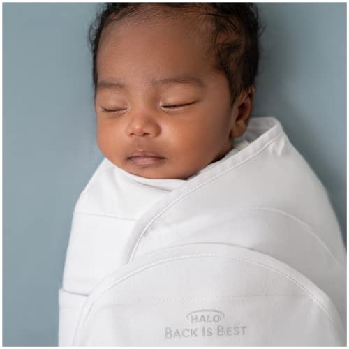 Halo Swaddlesure Adjustable Swaddling Pouch, 100% Cotton, Tog 1.0, White, Newborn, 0-3 Months #TOP18
