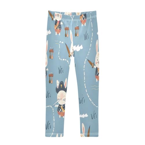 Toddler Girls Leggings Printed Yoga Pants Leggings Pirates Rabbits for Kids
