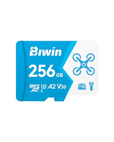 Biwin MS160 Carte Micro SD 256 Go, Carte Micro SDXC pour Nintendo Switch, UHS-I U3/V30 A2, jusqu'à 160 Mo/s, Carte mémoire Haute Vitesse pour NS...