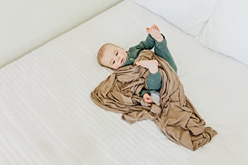 Image of Copper Pearl Swaddle Blankets for Newborns | Soft Stretchy Receiving Blankets for Boys and Girls | Large 46 x 46 Inch Baby Blankets | Lightweight and Breathable Swaddles | Gobi