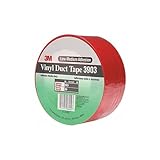 3M Vinyl Duct Tape, Red,  2-Inch by 50-Yard