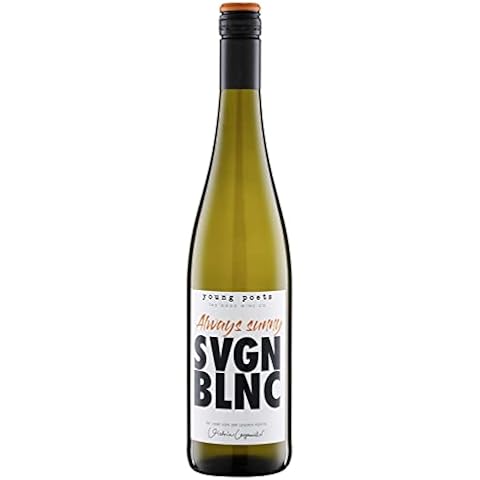 Young Poets Wein Always Sunny Sauvignon Blanc Weißwein I trocken I Deutscher Qualitätswein aus der Pfalz I 0.75l I Wein I Geschenkidee Cover