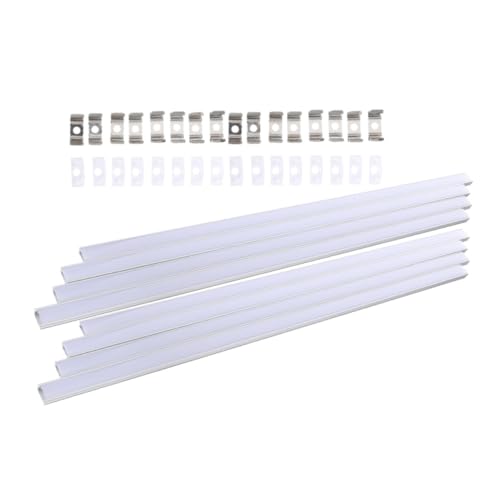 Kit de canaux LED en U pour rubans : profilé aluminium éclairage maison