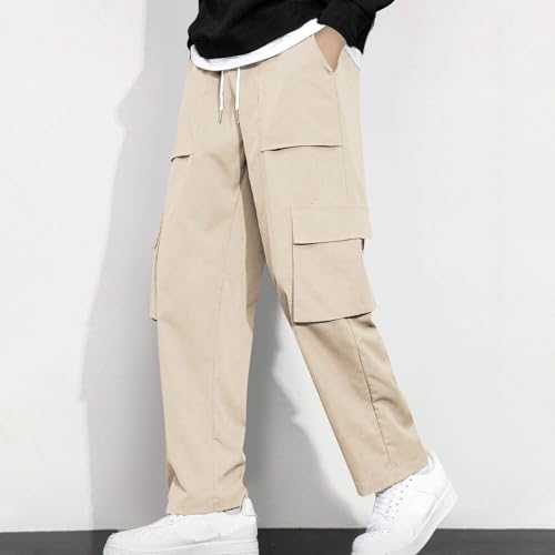 Man Track Athletic Trousers Pants for Man Loose Fit Straight Leg Basic Long Leg Fall Winter Trousers Pants 20252